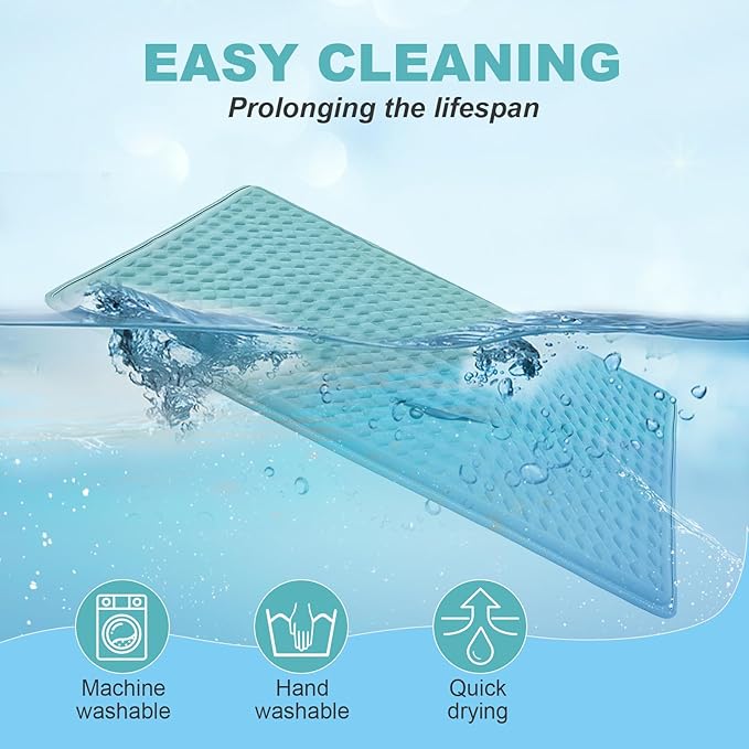 Cat Heating Pad - 18x18 Inch Waterproof Heated Cat Bed with Smart Thermostat Switch and Plush Fabric Cover Blue