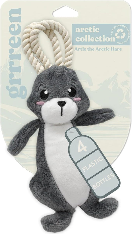 Dog Toys | Plush Toy Arctic Hare Stuffed Animal for Dogs | Jumbo Eco Friendly Toy Made from Non Toxic Materials