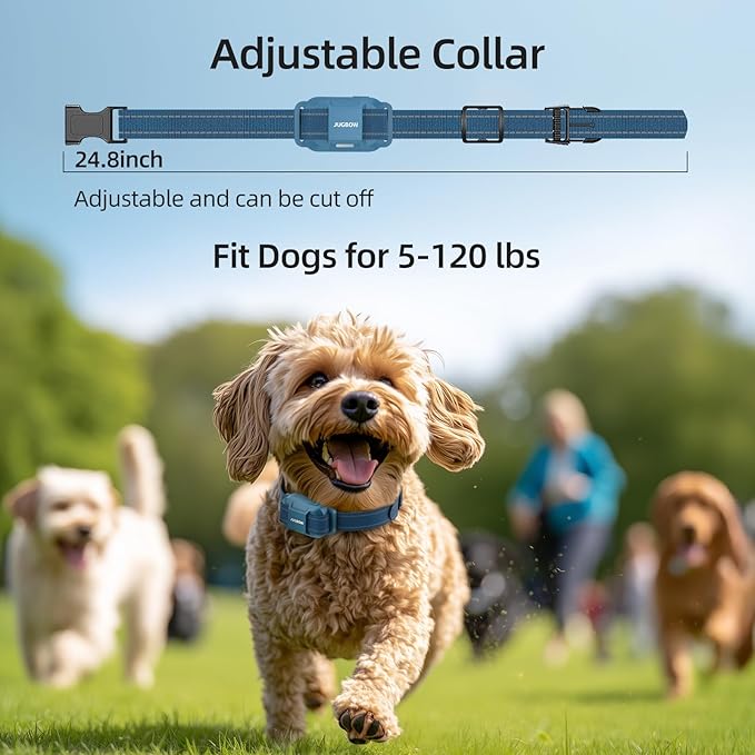 Jugbow Dog Training Collar for 3 Dogs- 4200FT Training Collars with Remote for 5-120 lb Large Medium Small Dogs, Rechargeable Waterproof IPX8 E Collars for Dogs