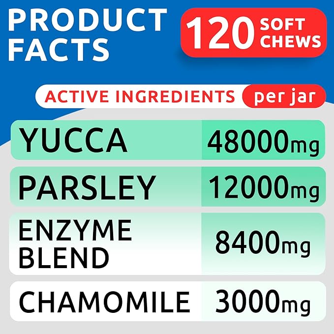 No Poo Chews for Dogs - Coprophagia & Stool Eating Deterrent with Probiotics, Digestive Enzymes & Breath Aid Support - Stop Dog Poop Eating - Made in USA - 120Ct