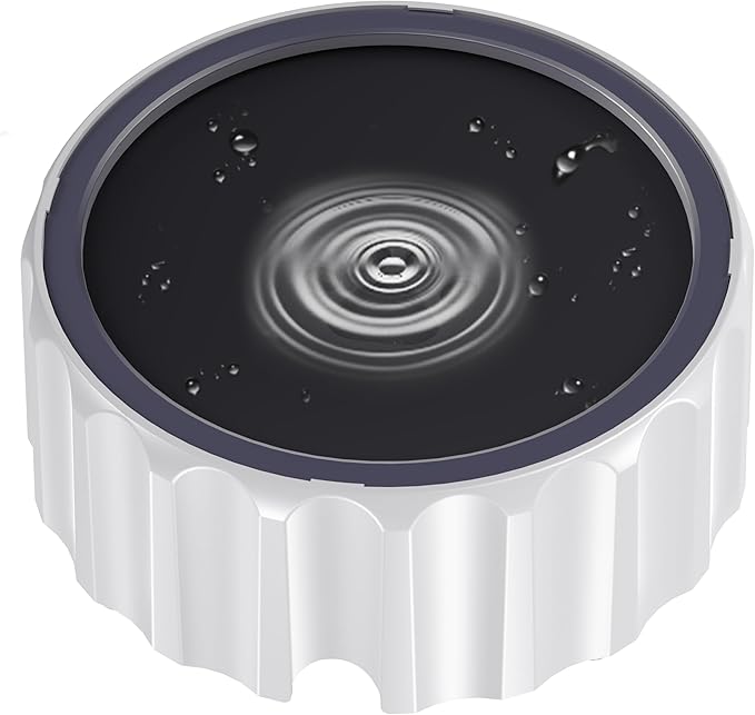 Dog Water Bowl 70oz/2L Large Capacity Water Dispenser No Spill Non Slip No Splash Pet Slow Feeder No Drip Vehicle Carried Travel Slow Drinking Bowl for Dogs Cat(Dark Grey)