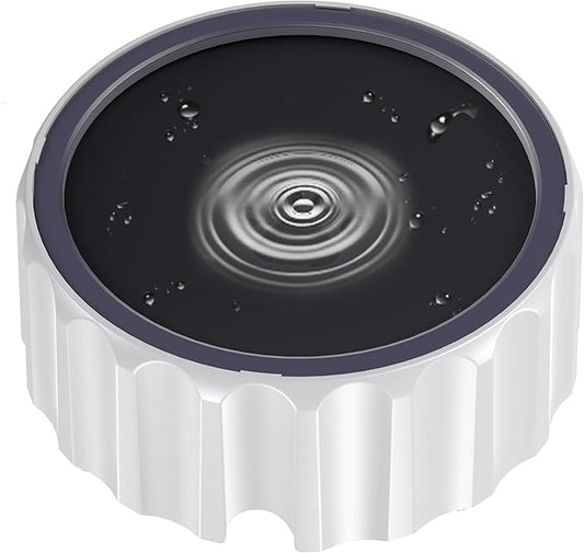 Dog Water Bowl 70oz/2L Large Capacity Water Dispenser No Spill Non Slip No Splash Pet Slow Feeder No Drip Vehicle Carried Travel Slow Drinking Bowl for Dogs Cat(Dark Grey)