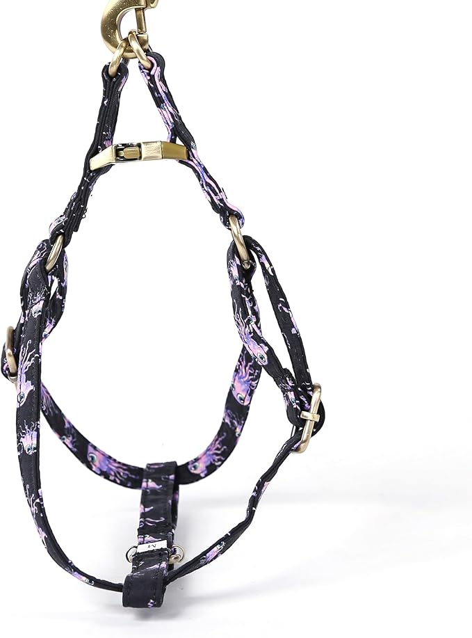 Angie and Allie Organic Cotton Personalized Step in Dog Harness,Custom Dog Halter Vests,Adjustable No Pull Canine Halter Harness for Small Medium Large Dogs