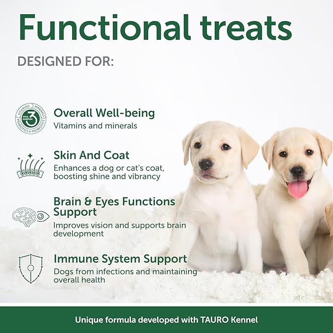 Nature's Protection Training Puppy Treats - Healthy, Grain Free Dog Treats for Small, Medium & Large Breed Dogs with Light Fur (Superior Care - Salmon, 5.29 oz)