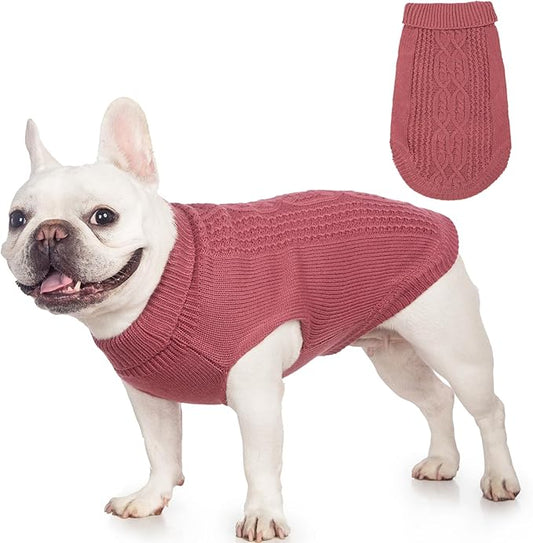 Stretchy Cat Sweater - 17 Colors & 6 Sizes | Snug Winter-Ready Knit for Boy/Girl Cats & Kittens(Maple Leaf Red, X-Large)