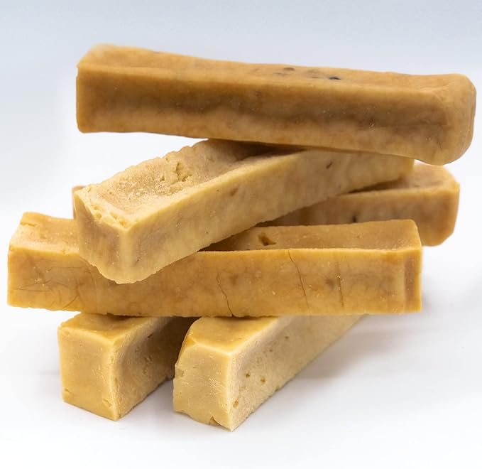 EcoKind Premium Gold Yak Cheese Himalayan Dog Chews, Dog Treats Large Breed, All Natural, High Protein Chew, Peanut Butter, Large - 18+ Chews