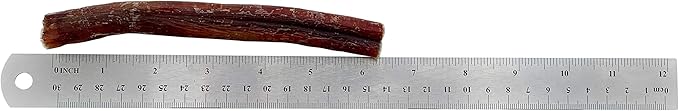 Boulder Dog Food Company Bison Chews, 6 Inches (10 oz) - Bully Sticks for Dogs Made in USA, No Hide Dog Chews, Grain Free Dog Treats, Bully Sticks Odor Free, Pizzle Sticks for Dogs