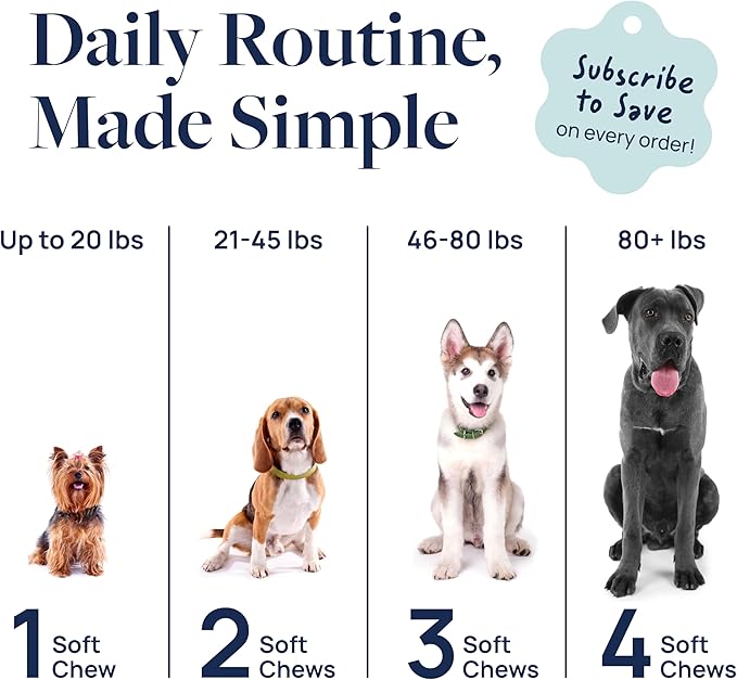 Veterinary Formula Dental Health Supplement for Dogs – Vet-Formulated Chews with EpiCor® & Kelp – Smart Vitality Supports Plaque, Tartar, Breath & Oral Health, 60 Soft Chews