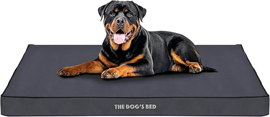 The Dog’s Bed Orthopedic Dog Bed, XXL Grey with Black Trim, Waterproof, Supportive Dog Bed with Washable Replaceable Covers
