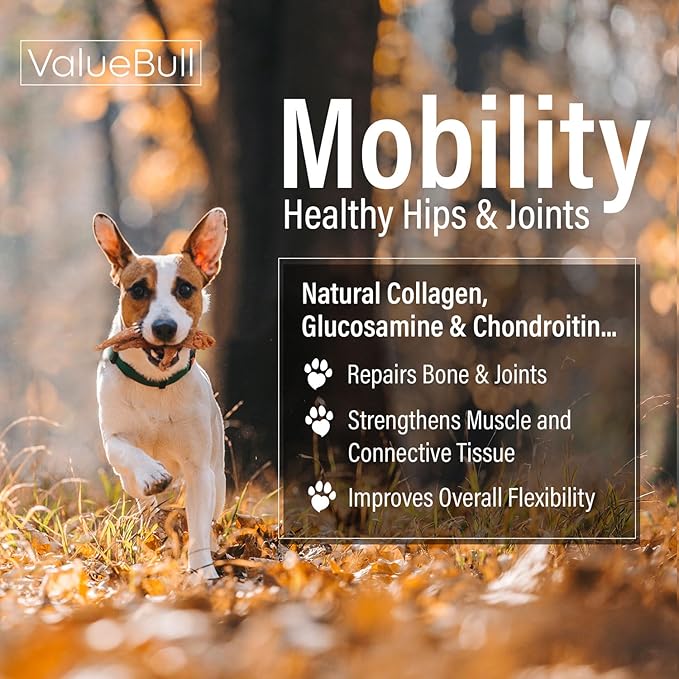 ValueBull Chicken Feet for Dogs, 25 Count - All Natural Dog Chew, Hip and Joint Chew, Single Ingredient Dog Treat