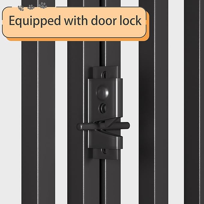 Extra Large Steel Tube Dog Crate with Mat Base, 48"x48"x28" Heavy Dog Crates for Large Dogs, Big Dog Cage, Dog Kennel, Puppy Dog Playpen with Top, Pet Cage, Indoor Outdoor, XXL2