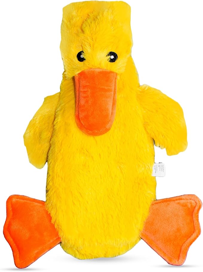FGA MARKETPLACE Duck Flat NO Stuffing NO Squeak Plush Dog Toy, Funny Style Will Entertain Your Pet for Hours, Recommended for Small and Medium Dog 21 INCH Long