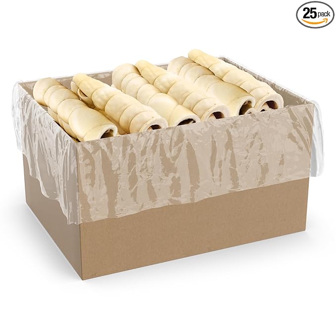 Raw Paws Beef Cheek Rolls for Dogs Large - 10 inch (25 Pack) - Packed in USA - Free-Range, Rawhide Alternative Dog Chews - Retriever Rolls - Beef Cheeks for Dogs