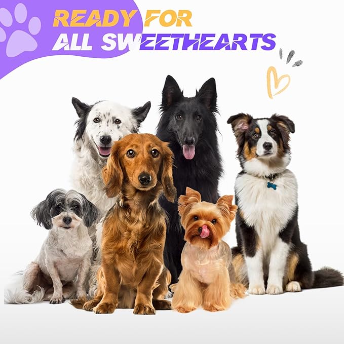 JASON Dog Scissors for Grooming - 7.5" Thinning Scissors for Dog Grooming, Japanese 440C Stainless Steel Blender Shears with Diamond Adjustable Screw (45 Teeth, Purple)