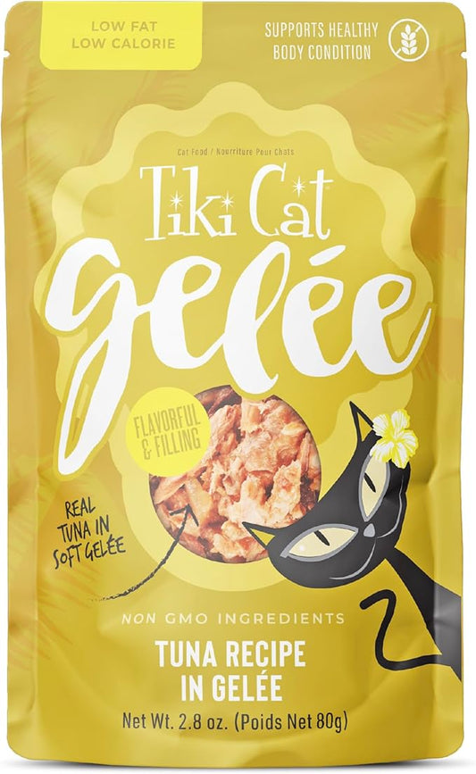 Tiki Cat Gelee Wet Cat Food, Tuna, 2.8 oz. Pouch (12 Count)