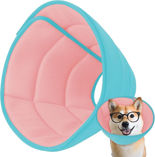 Soft Dog Cone Collar After Surgery Alternative for Dogs to Stop Licking, Comfy Collars for Large/Medium/Small Pet, Adjustable Elizabethan Neuter Recovery E Cones of Shame Neck & Head Ecollars, Cat