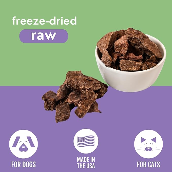 Momentum Carnivore Nutrition Freeze-Dried Turkey Liver Dog Treats – Single-Ingredient, Dog & Cat Treats – High-Protein, Grain-Free– 3.5 oz Bag