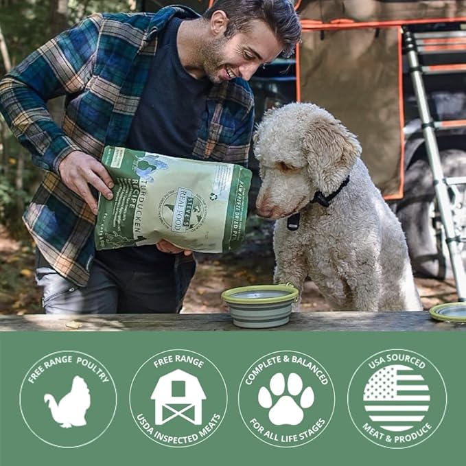 Steve's Real Food Freeze-Dried Raw Nuggets - Turducken Recipe - Raw Pet Food for Dogs and Cats - 20 oz