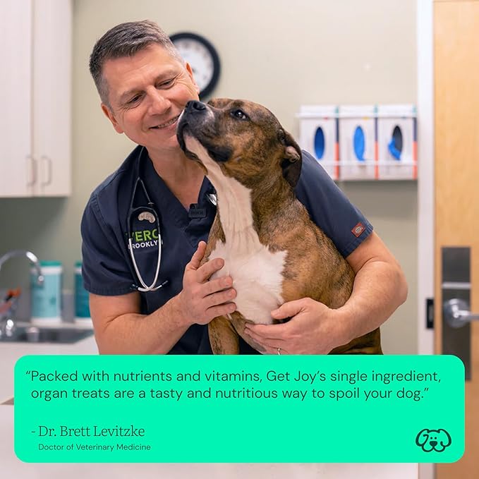 Get Joy Freeze Dried Superfood 100% Beef Heart, Kidney, Liver Dog Treats Variety Pack, 4 Ounce (Pack of 3), Single Ingredient Organ Meat, High Protein, Grain Free, Gluten Free, Made in USA