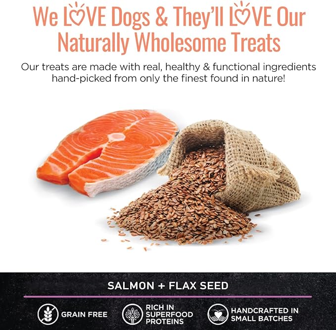 Smart Cookie Salmon Jerky Dog Treats - DHA & Omega Strips for Dogs & Puppies with Allergies, Sensitive Stomachs with Wild Caught Alaskan Salmon- Dehydrated, Grain Free, Made in USA - 3oz Bag Pack of 1