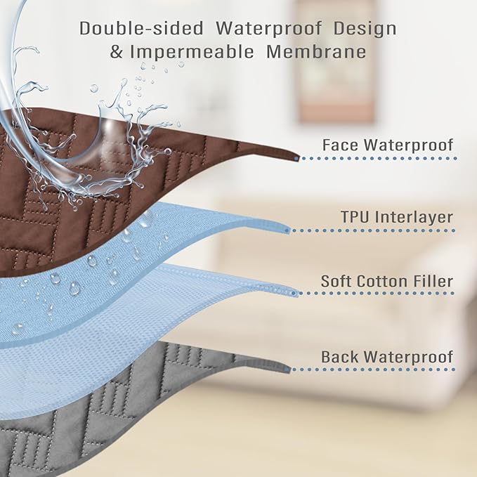 Dog Bed Cover for Pets - Blankets Rug Pads for Couch Protection Waterproof Bed Covers Dog Blanket Furniture Protector Reusable Changing Pad