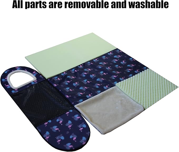 Dog Bed,2 Ways to Use,Indoor Pet House with Fluffy Mat,Removable and Washable Cover,Splash-Proof House and Non-Slip Bottom,for Large Dogs(2XL Flamingo)