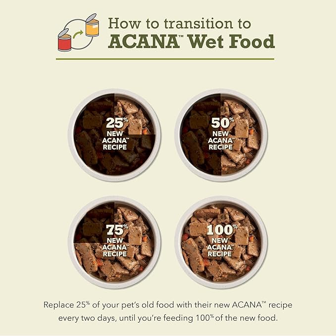 ACANA Premium Pate in Bone Broth Grain-Free Wet Dog Food Beef Recipe 12.8oz Cans (12 Count)