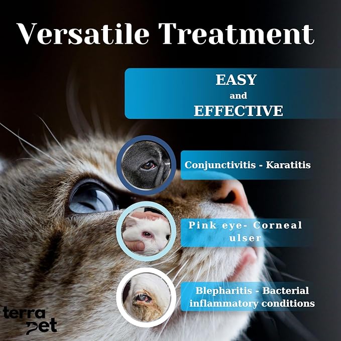 Pet Eye Cream Health for Dogs, Cats, Cattle, Sheep, Horse, Bird 1/8 oz /5gr, 1 Tube