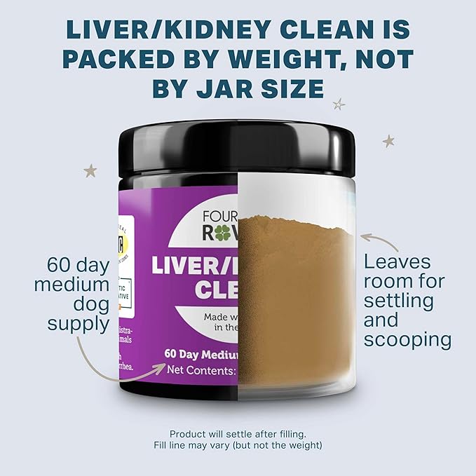 Dog Liver Support - with Organic Milk Thistle & Mushrooms - with Kidney Support - Detox & Cleanse - Veterinarian Formulated