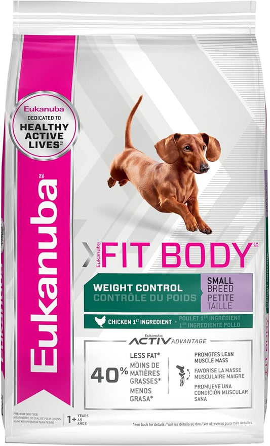 Eukanuba Fit Body Weight Control Small Breed Dry Dog Food, 15 lb