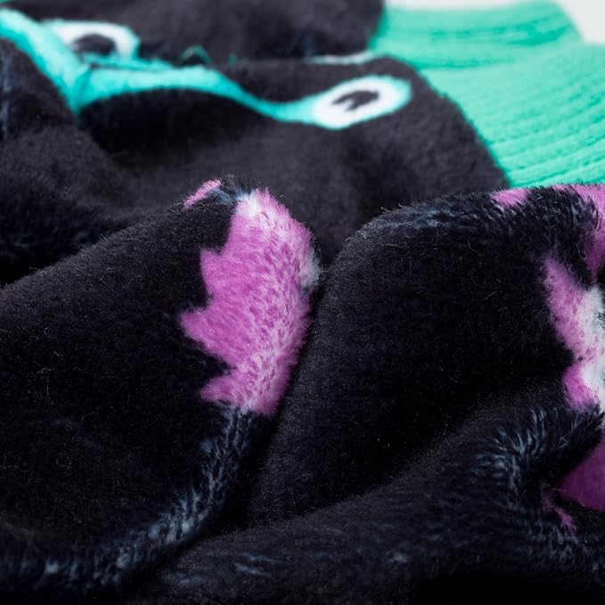 Fitwarm Cute Monster Halloween Dog Pajamas, Funny Costumes for Small Dogs Boy Girl, Festive Pet Clothes, Green, Purple, Black, Small