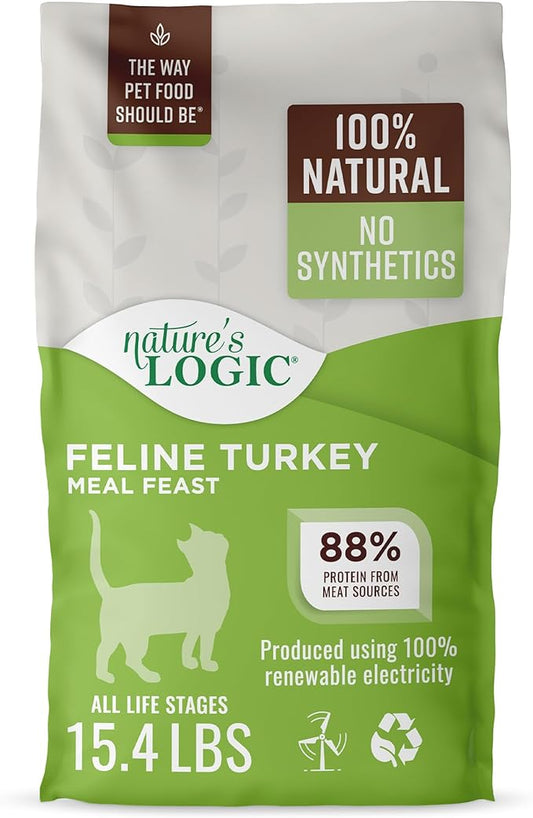 Nature's Logic Turkey Dry Cat Food (1 Pack), 15.4 lb