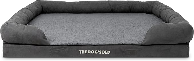 The Dog's Bed Replacement Outer Cover ONLY (Outer Cover ONLY - NO Bed, NO Waterproof Inner) for The Dog's Bed, Washable Plush Fabric, XXL (Grey Plush)
