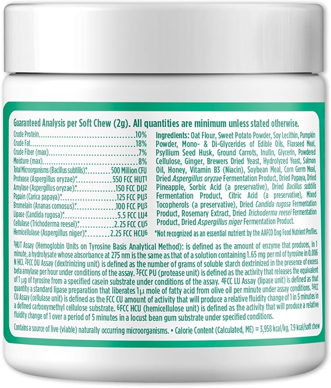 Doggie Dailies Puppy Probiotic, Probiotics for Puppies with Digestive Enzymes, Promotes Digestive Health, Supports Immune System & Overall Development (Pumpkin) 120 Soft Chews
