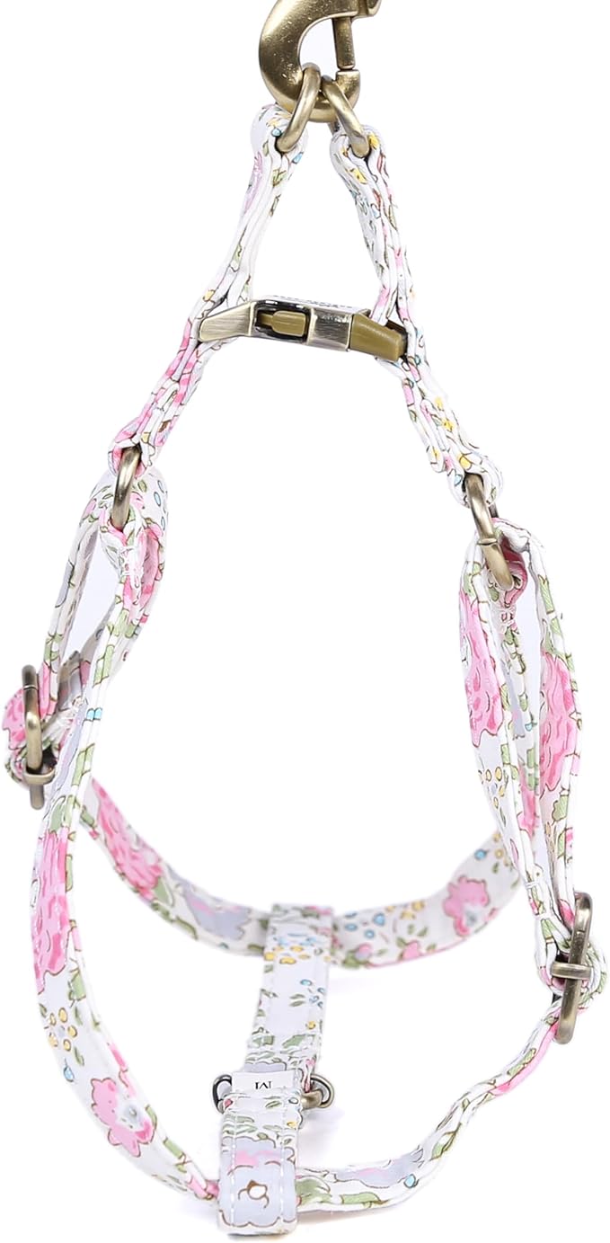 Angie and Allie Organic Cotton Personalized Step in Dog Harness,Custom Dog Halter Vests,Adjustable No Pull Canine Halter Harness for Small Medium Large Dogs