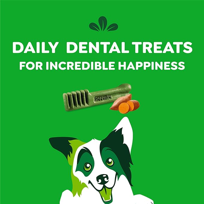 Greenies Regular Dental Dog Treats, Sweet Potato Flavor, 36 oz. Pack (36 Treats)
