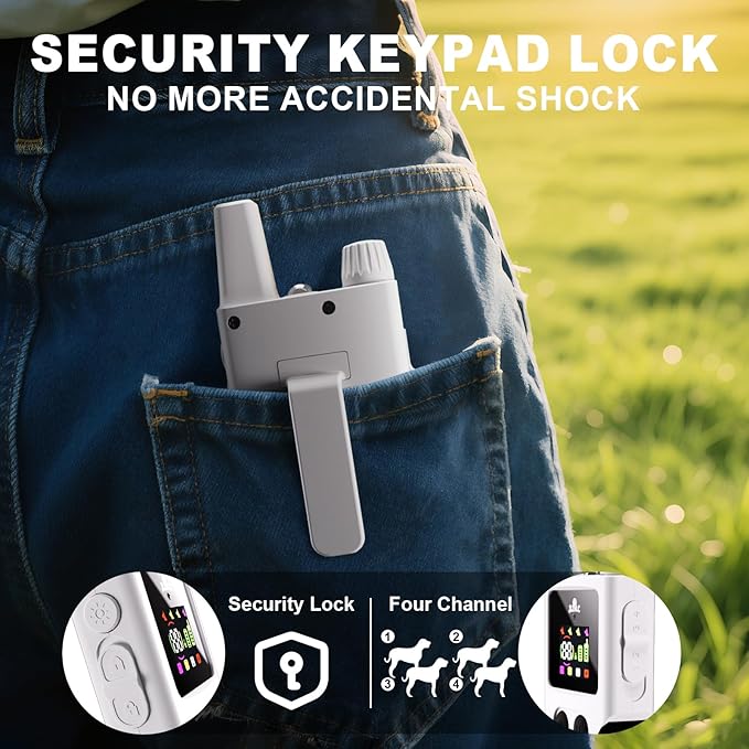 Dog Shock Collar - 4200FT Dog Training Collar with Remote Innovative IPX7 Waterproof with 4 Training Modes,Vibration and Shock,Rechargeable E-Collar for All Breeds