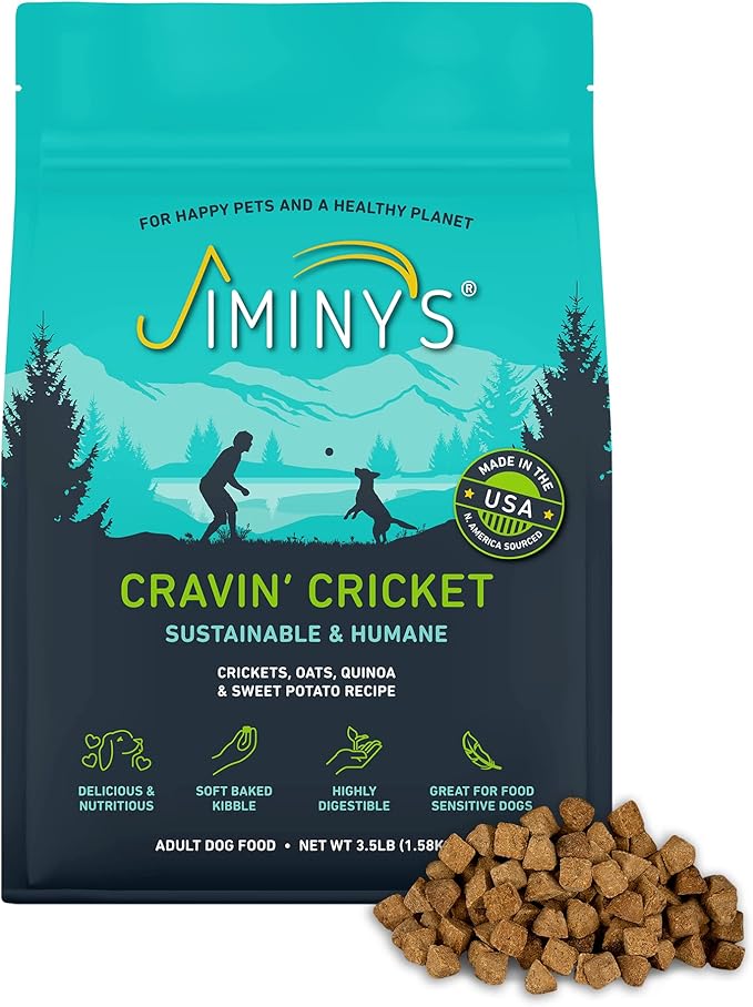 Jiminy's Cravin' Cricket & Good Grub Dry Dog Food Bundle, Two 3.5 lb Bags
