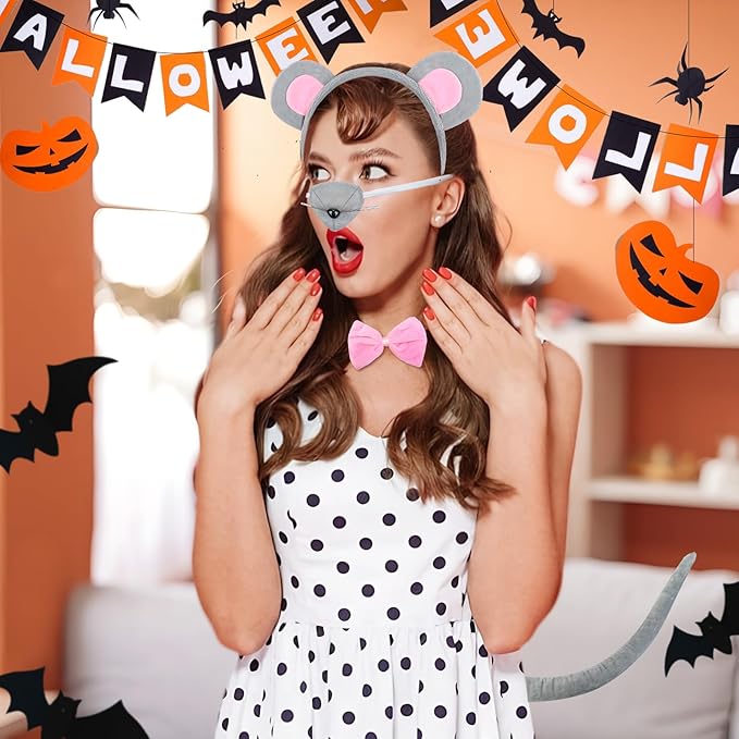 ONEPEACE Halloween Animal Costume Accessory Set for Halloween Party, Birthday, Christmas, Cosplay Animal Fancy Dress up