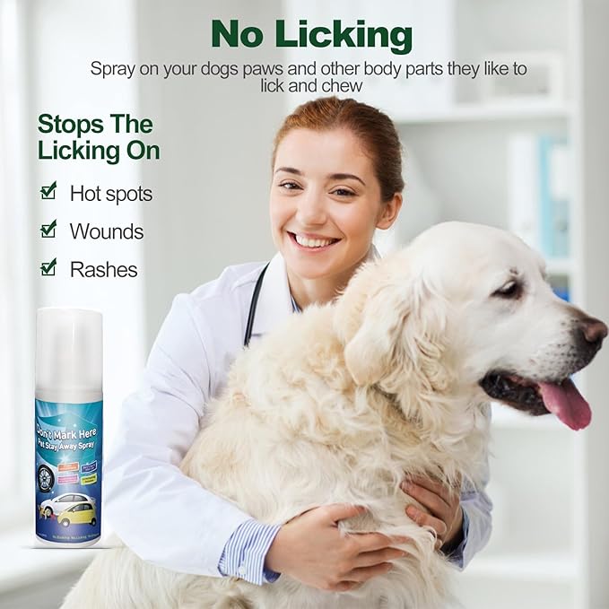 No Chew Spray for Dogs, 2025 Upgrade Spray for Dogs to Stop Chewing, Stop Dog Chewing Spray - Non-Toxic Bitter Deterrent Kit for Chewers, Anti Bite Training Aid (2x100ml) - Blue