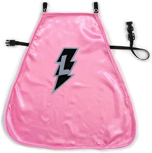 Everfan Personalized Dog Superhero Cape (Medium 15" Long (10-25 lbs), Pink)