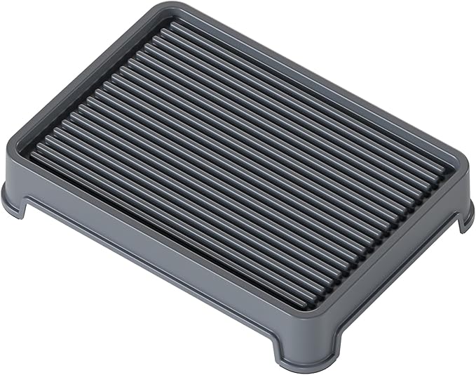 Cat Ramp for Litter Box Elevated Litter Ramp for Cat Litter Boxes, Washable Easy Cleaning Litter Mat with Filter Function Steps Suitable for Small & Elderly Cats(14"x10"x2.5")