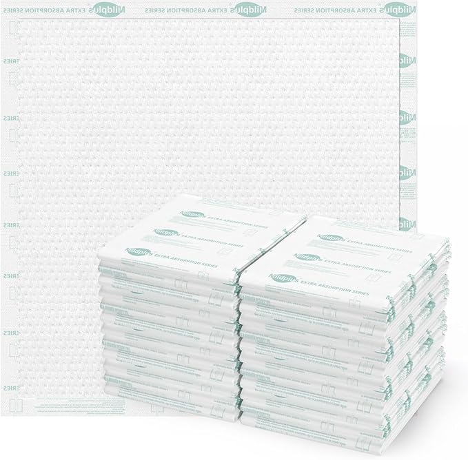 Heavy Duty Underpads 40"X40" Super Sized Chucks Pads 180 Grams Disposable Bed Pads with Strength Cloth Backing Extra Absorption Pads for Incontinence (100X100CM, 20 Count, Discreet Packaging)