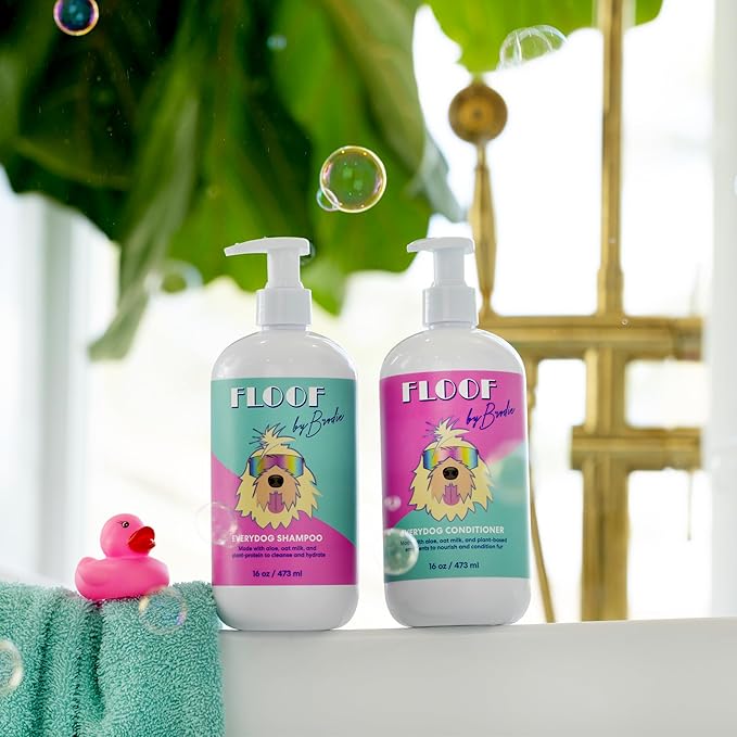 Everydog Nourishing Dog and Cat Conditioner for All Coat Types, Moisturizing and Detangling with Aloe, Oat Milk, Plant Based Emolients for Shiny Soft Smooth Coat (16 oz)