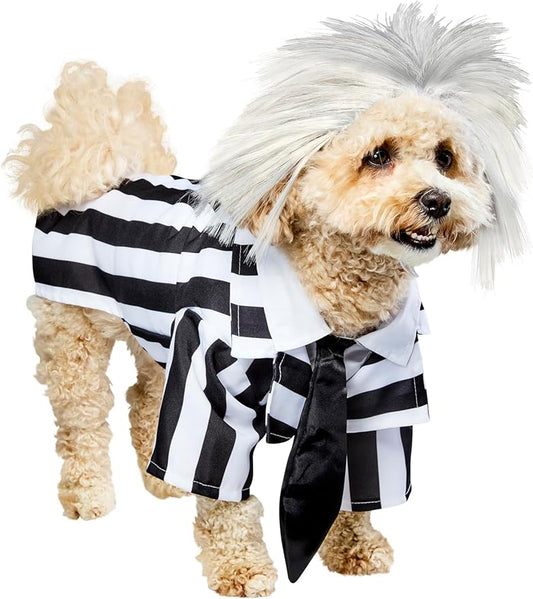 Beetlejuice: Beetlejuice Pet Costume for For Dogs or Cats by Rubies, Large