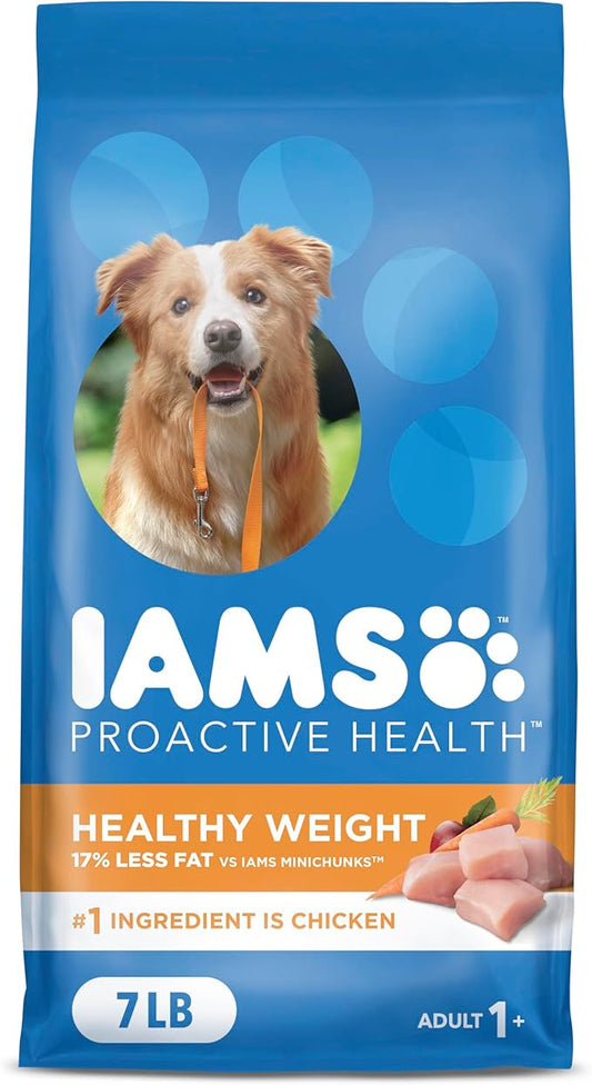 IAMS Proactive Health Healthy Weight Control Adult Dry Dog Food with Real Chicken, 7 lb. Bag