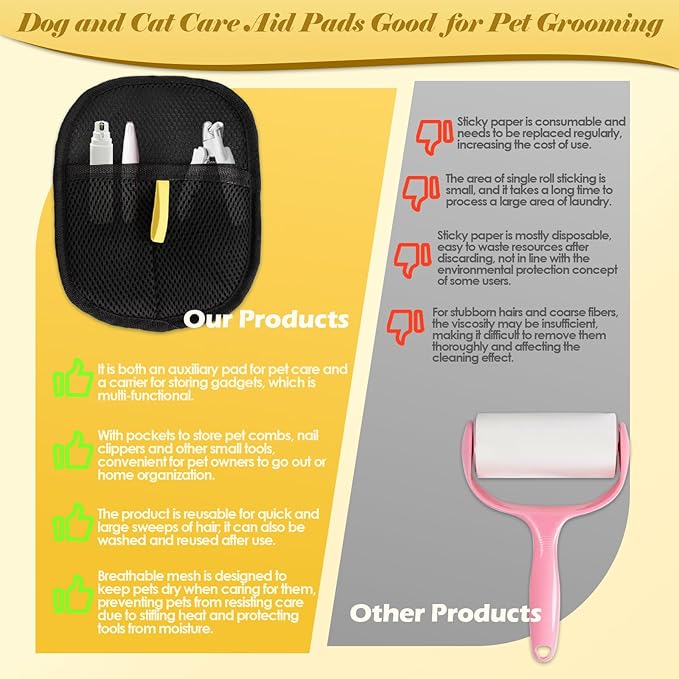 Pet Hair Removal Glove for Cats & Dogs, Reusable Cat Dog Electrostatic Hair Remover, Efficient Grooming Gloves for Pet Hair, Pet Hair Removal Glove for Couch, Furniture, Carpet, Curtain (1 Pcs)