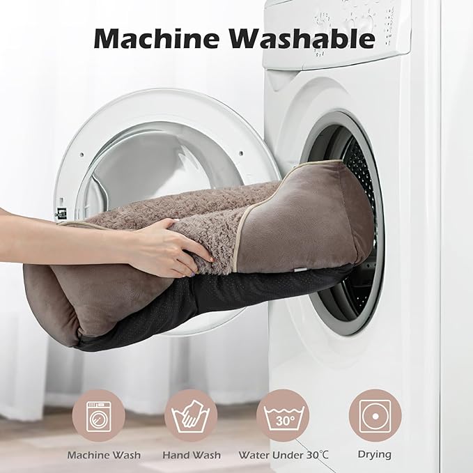 INVENHO X-Large Dog Bed Rectangle Washable Orthopedic Soft Calming Sleeping Durable Pet Cuddler with Anti-Slip Bottom