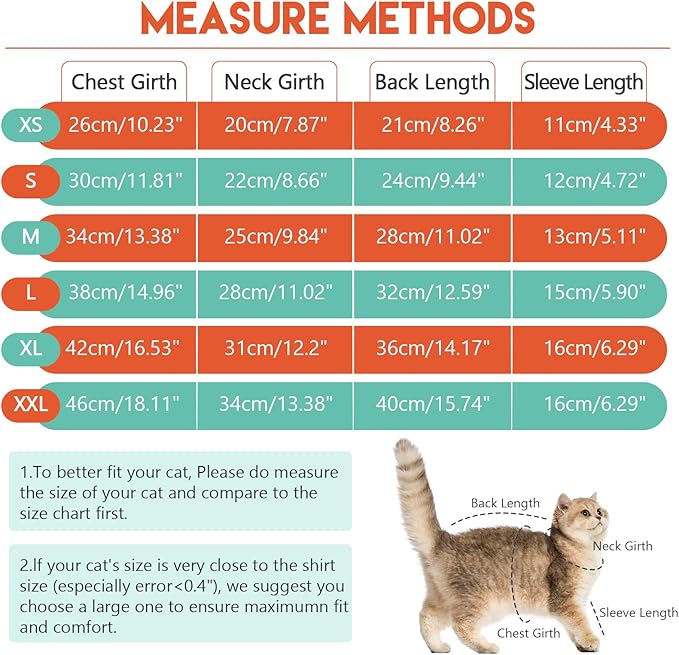 Sticky Cat Clothes Stretchy, Sphynx Hairless Sweater & Pajamas for Cats only, Soft Cat Onesie for Cats After Surgery Female Male & Hair Loss Prevention, Orange L