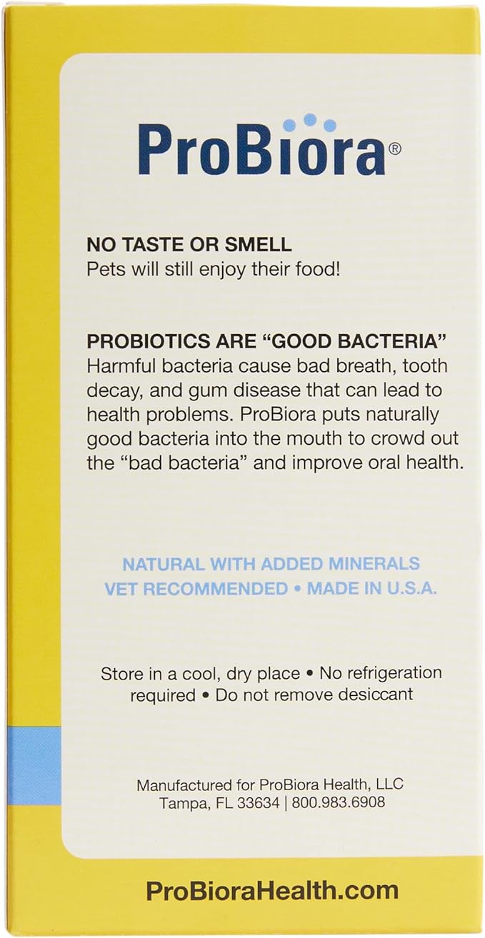 Probiora for Dogs | Dog Probiotic Supplement for Oral Care | Pet Probiotics to Reduce Bad Breath | Dog Nutritional Supplement for Dental Health | 30 Servings (Pack of 2, Jar)